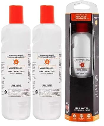 HFKBORHR Everydrop EDR2RXD1 Refrigerator Water .Compatible For Whirlpool. Ice And Water Filter 2 Element W10413645A WRF989SDAB(2PCS)