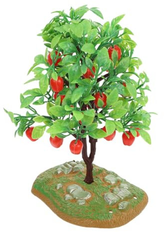 ADOCARN Simuliertes Apfelbaummodell Künstlicher Apfelbaum Miniaturdekor Modellbaum Und Baumbedarf Puppenhaus Obstbaum Obstbäume Kunsthandwerk Bastelbäume Dorfbäume Aus Kunststoff