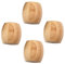 Alipis 4 Pièces Base de Brosse à Dents Toothbrush Holder brosses à Dents Distributeur Titulaires Porte-Brosse à Dents Pratique Supports de Rangement pour Salle de Bain Bambou Khaki