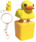 BAGUBDR Keyboard Fidget Toy, Funny Desk Accessories, Fun Keycap Keyboard Keychain with Colorful Lights Office Gadgets for Desk Suitable for Managing Emotions and Relaxing Mood