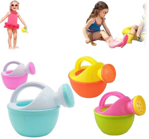 1Pcs Watering Can,Chubby Handheld Sprinklers With Large Nozzle,Lightweight Water Sprayer Bath Toys,Playful Beach Water Toys,Garden Flower Can Swimming Bath Jugs Pot With Sprinkler(Random Color)