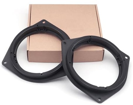 REAMTOP 6.5 Aftermarket Plastic Black Speaker Adapter. Fitted for Toyo ta Avalon, Corolla, Highlander, Prius, RAV, Solara, Tacoma, Venza, Yaris, Crown, Reiz, BYD F3