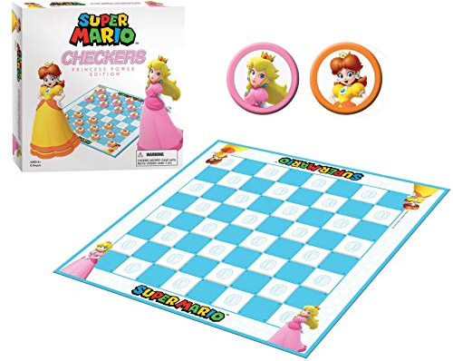Super Mario Boardgame Checkers Princess Power USAopoly Giochi Tavolo Accessori