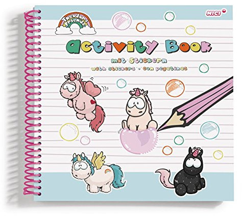 NICI-TH18 Aktivitätsbuch Theodor mit Aufkleber und Pailletten, NI42110, 20 x 22 cm
