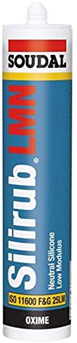 Soudal Silirub LMN Neutral Silicone - 300ml - Black