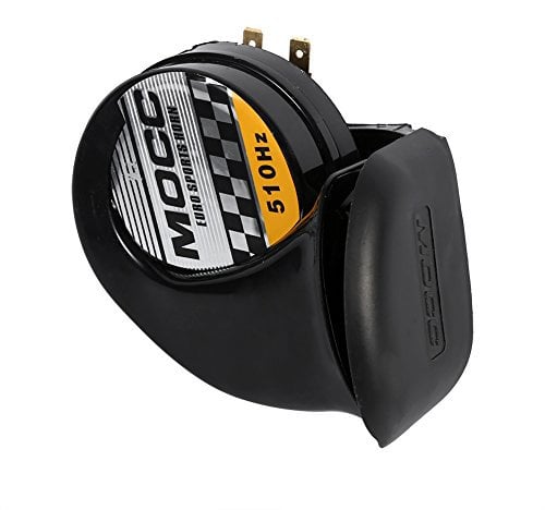 Keenso Motorrad Elektronisches Schneckenhorn, Universal Wasserdicht Mini Laut Schneckenhorn für Motorrad Lautsprecher 12V 510HZ