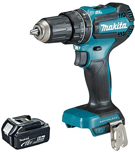 Makita DHP485Z 18V LXT Li-ion Brushless Combi Drill with 1 x 5.0Ah BL1850 Battery