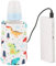 Delaman Portable Baby Bottle Warmer Portable, Baby Bottle Warm Keeping Milk Travel Warm Keeping Storage Cover Insulation Thermostat (Color : Dinosaur Pattern)