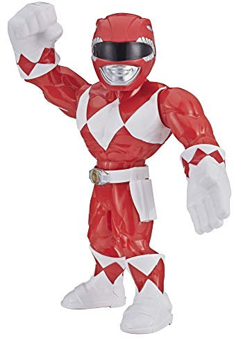 Power Rangers Playskool Heroes Mega Mighties 25 cm große Roter Ranger Figur, Spielzeuge zum Sammeln, Kinder ab 3 Jahren