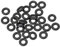 sourcing map 25Stk. Fluorkautschuk O-Ring Ringdichtung schwarz 3,2 mm x 7 mm x 1,9 mm