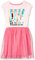 Amazon Essentials Disney | Marvel | Star Wars Vestidos tutú de Punto con Manga Corta - Colores interrumpidos Niña, Estampado de Minnie Y Su Patrulla, 10 años