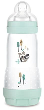 MAM Easy Start Anti-Colica Babyflasche, mit Sauger aus Silikon SkinSoftTM, 4+ Monate, 320 ml, hellblau