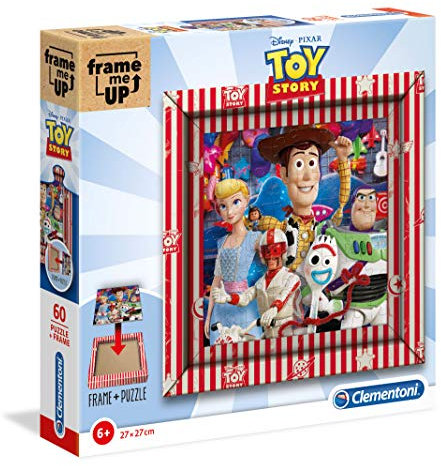 Clementoni - 38806 - Frame Me Up Puzzle - Disney Toy Story 4-60 pièces - Puzzle Enfant, Puzzle avec Cadre - fabriqué en Italie, 6 Ans et Plus
