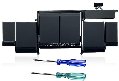 SLODA A1582 A1493 Batería de Repuesto para MacBook Pro 13 Retina A1502 (2013 2014 2015) Batería para Computadora Portátil [Li-Polymer 11.34V 6330mAh]