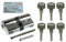 BKS Sicherheits Profilzylinder Janus Serie 46 (Sonderedition Schwarz/Rot/Gold), incl. 6 Schlüssel, Baulänge: 31/55 (30/55) mm mit Not und Gefahrenfunktion incl. SN-TEC Montagematerial