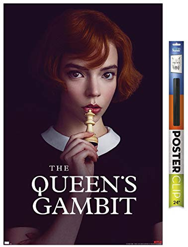 Trends International Netflix The Queen's Gambit-Piece Wandposter, 56,8 x 86,4 cm, Premium-Poster & Clip-Bundle