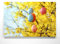 Wandbilder zu Ostern, Eine wunderschöne Osterdeko, Forsythia geschmückt als 50x50cm großes Leinwand-Bild. Dekorieren Sie Küche, Wohnzimmer, Schlafzimmer. Aufgespannt auf 2cm Holzrahmen