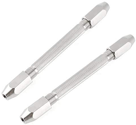 2Pcs Hexagonal Double Ended Pin Vice Wire Tool Micro Twist Drill Bits Jewelry Design Repair