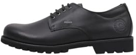 Panama Jack Herren Jackson GtxOxford Flat | Business Schuhe, Gore-Tex, Schwarz, Elastische Schnürsenkel, Wasserdicht, Herren, Schuhe