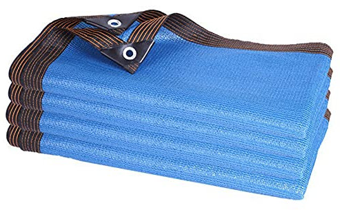 Voile D'Ombrage,75% Filet D'Ombrage Carport Jardin DéCoration Vie PrivéE Couverture VéGéTale Net Terrasse éCran Toile,pour Couvre Piscine Balcon Voiture Bleu (8mx12m/26.3ftx39.4ft)