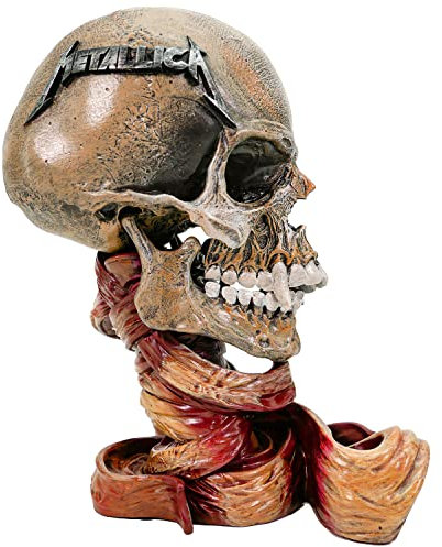 Nemesis Now Tête de Mort Metallica sous Licence Officielle Crème 23,5 cm