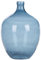 Runde Blumenvase aus gefärbtem Glas handgefertigt blau 39 cm Roti