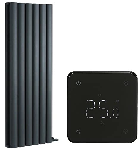 MILANO 1700W Anthracite Double Panel Dry Heat Electric Radiator 1784x354mm