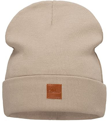 Wintermütze für Damen Herren Beanie Mütze Doppellagiger Herbstmütze Baumwollmütze für Frauen Männer Junge-n Mädchen Streetwear Joggingmütze Winter Herbst Beany Einheitsgröße für alle (704) (Beige)