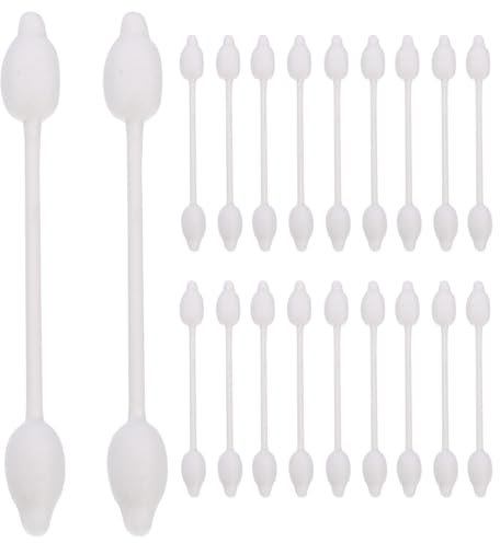 Ciieeo Ear Sticks Cotton Swabs 56pcs Natural Double-Tipped Safety Cotton Buds with Large Tip Ear Swabs Sticks for Personal Health Baby