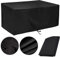 Housse Table de Jardin 160x100, Housse Salon de Jardin 160x100x75cm Rectangulaire Imperméable Bache de Protection Exterieur Housse de Meuble Anti-UV Tissu Oxford (160x100x75cm)