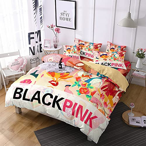 Zbeiba Bettwäsche 135x200 cm,3D Digital Print Kinder Bettwäsche Set Jungen & Mädchen Bettbezug und Kissenbezug(pk2B1,135x200+2 * 80x80)