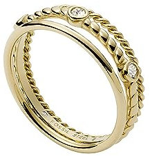 FOSSIL Ring Für Frauen Vintage Iconic, Höhe: 7,4mm Gold-Edelstahl-Ring, JF03801710
