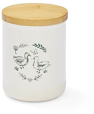 Cooksmart Ceramic Coffee Canister | Tea Coffee Sugar Canisters For All Type Of Kitchens (Country Animals)