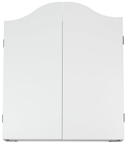 KOTO - Cabinet Plain Weiß Dartschrank, Dart Schrank für Zuhause, Praktische Aufbewahrung & Dart-Spielvergnügen, Whiteboards zur Punkteverfolgung