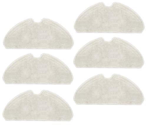 Piezas de Repuesto Fregona Mopas 6Pack Compatible con Dreame D10S, D10S Pro, D9 MAX Gen 2, D9 MAX White, F9 Pro Repuesto para Aspiradora