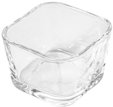 García de Pou 6 Unidades - Mini Vaso Cuadrado 75 Ml 2,5 Oz 5,7X5,7X4 Cm Transparente Cristal