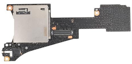 VGEBY Game Card Reader Slot, Game Cartridge Socket Board Replacement with Headphone Jack for Switch OLED