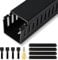 RJYKVS Cable Raceway 95 Open Slot Cable Management Kit Large Capacity Upgraded Snap Structure,Wire Cover Cord Hider for Under Desk&Industrial Network/PC/TVs- 23.6 X 1.97 X 1.97 X 4PCS LWH