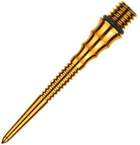 ONE80 Dart Titanium Steel Tip Schraubspitzen hochwertige Wechselspitzen Conversion Point Titan für maximale Haltbarkeit (Modell C, Gold, 26 mm)