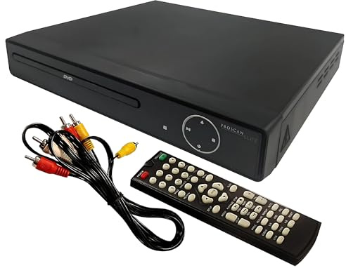Kompakter regionenfreier HDMI-DVD-Player mit Fernbedienung, 1,8 m langes HDMI-Kabel und mehrsprachige Unterstützung, DVD-Player für TV, Modell PEDVD6768