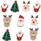 Cartoon-Aufnäher für Weihnachten, dekoratives Basteln, Kopfschmuck, Zubehör, Weihnachtsdekoration, Bastelsets, Party-Dekorationen