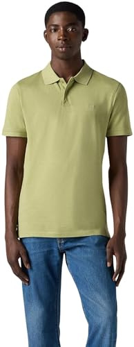 Levi's Men's Short Sleeve Polo Shirt Housemark with Stretch, Slim Fit, Green (Sage), M