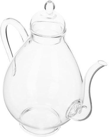 Cabilock Charmante Im Vintage-Design Herdplattensicherer Glaskessel Für Lose Blätter