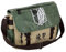 Sohaon Anime Canvas Schultertasche Student Crossbody Umhängetasche Daypack Laptop Bag Büchertasche mit breitem Schultergurt AOT