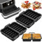 2 Pièces Moule Gaufre Air Fryer Ninja, Reusable Moule Silicone Air Fryer Accessoires Pour Cosori Air Fryer 10L Twinfry & Ninja Af500EU, Gaufres Belges, Gaufres Air Fryer Accessoires