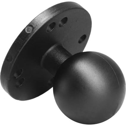 AGEofDMS 1.5/C Size Cast Aluminium Alloy Ball Mount, AMPS Hole Round Plate Base, Compatible with RAM Mounts and Double Base Arm