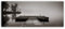 ge Bildet Bild auf Leinwand | Steg - schwarz weiß in 120x50 cm als Panorama Wandbild XXL | Wand-deko Dekoration Wohnung modern Bilder | 2288-B