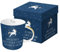 PPD Always Unicorn Trend Real Gold Porzellantasse, Kaffeetasse, Kaffee Becher, New Bone China, Blau / Weiß / Echtgold, 350 ml, 603202