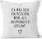 MoonWorks Kissen-Bezug Ich mag Dich EIN bisschen mehr als ursprünglich geplant weiß Unisize