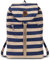 Zaino INVICTA - MINISAC HERITAGE, Bicolore Blu/Beige - Richiudibile e Tascabile - Viaggio & Tempo Libero - Zainetto Uomo Donna a Righe - ICONA - PACKABLE